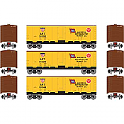 Athearn Roundhouse HO 2194 40ft Steel Reefer ART 3 Pack