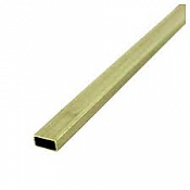 K&S Engineering 8266 All Scale - 5/32inch x 5/16inch Rectangular Brass Tube - 12inch long x 0.014inch Thick