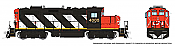 Rapido 41502 - HO GP9RM - DCC & Sound - Canadian National (Stripes) #4005