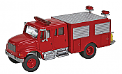 Walthers SceneMaster - 11893 HO International 4900 First Response Fire Truck - Assembled- Red