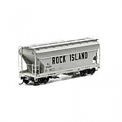 Athearn RTR 93995 - HO ACF 2970 Covered Hopper - Rock Island (3pk)