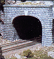 Woodland Scenics 1257 HO Tunnel Portal (Hydrocal Plaster Casting) Cut Stone - Double Track