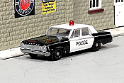 Sylvan Scale Models V-283 HO Scale - 1964 Dodge Police Car - Unpainted and Resin Cast Kit