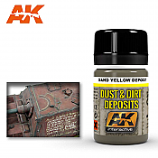 AK Interactive 4061 Dust and Deposit Sand Yellow Enamel Paint 35ml