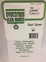 Evergreen Scale Models 4061 .060in Opaque White Polystyrene Clapboard Siding (1sheet)