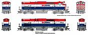 Rapido 33033 - HO MLW M420 A/B Set - DC/DCC Ready - BC Rail (Red/White/Blue) #644, 684