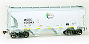 American Limited Models 2052 - HO RTR Trinity Rail 3281 Cu Ft 2-Bay Covered Hopper - First Union Rail (WSOX) #805043