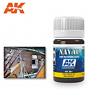 AK Interactive 301 Wood Deck Dark Wash Enamel Paint 35ml