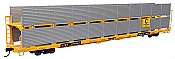 Walthers Mainline 8108 - HO 89Ft Flatcar w/Bi-Level Shielded Auto Rack - Chesapeake & Ohio Rack / Trailer-Train Flatcar TTBX #965450
