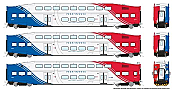 Rapido 146033 - HO BiLevel Commuter Car - UTA FrontRunner - Set #1