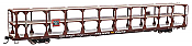 Walthers Mainline 8203 - HO 89Ft Flatcar w/Tri-Level Open Auto Rack - Chicago, Burlington & Quincy Rack/ Trailer-Train Flatcar TTKX #905083