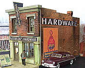 Downtown Deco 1049 - HO Pattersons Hardware - Cast Hydrocal Kit