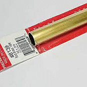 K&S Engineering 8139 All Scale - 1/2 inch OD Round Brass Tube 0.014inch Thick x 12inch Long