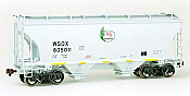 American Limited Models 2050 - HO RTR Trinity Rail 3281 Cu Ft 2-Bay Covered Hopper - First Union Rail (WSOX) #805011