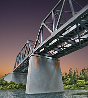 Walthers Cornerstone 4552 - HO Double-Track Railroad Bridge Concrete Pier 2-Pack - Kit