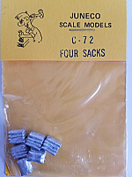 Juneco Scale Models C-72 Stack of 4 Sacks (6/pkg)