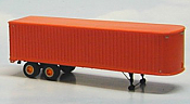 Sylvan Scale Models T-005 HO Scale - 1950-54 34Ft Tandem Fruehauf Trailer - Unpainted and Resin Cast Kit