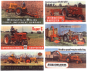 JL Innovative Design 376 HO Billboard Signs - Vintage Tractors 1940s-50s pkg(6)
