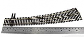 Peco Code 83 SL 8377 Streamline #7 Insulfrog Turnout - Nickel Silver Left Hand Curved HO Scale Track