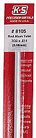 K&S Engineering 8105 All Scale - 7/32 inch OD Round Aluminum Tube 0.014inch Thick x 12inch Long