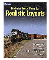 Kalmbach Publishing Co Book Mid Size track plans for realistic layouts