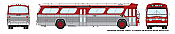 Rapido Trains 753029 HO New Look Bus Denver TramWays Denver No.8118 Deluxe