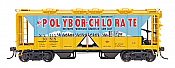 Intermountain 48643-03 HO 1958 Cu Ft 2 Bay Covered  Hopper- Open Sides - Polybor-Chlorate NAHW #30516