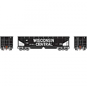 Athearn 7076 - HO RTR 40Ft Offset Ballast Hopper w/Load - Wisconsin Central #110