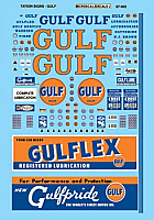 Microscale 87902 - HO Gulf Service Station - Gas Station Signs - Decals