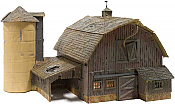 Woodland Scenics 4932 - N Old Weathered Barn - Built & Ready Landmark Structures - Assembled