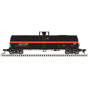 Atlas 20005618 HO 17,360 Gallon Chlorine Tank Car ACFX (black w/orange stripe) No.77354