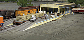 Walthers Cornerstone 2918 - HO Open Air Transload Building - Kit