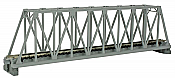 Kato Unitrack 20-432 - N Scale Single Track Truss Bridge - 9-3/4inch(248mm) - Gray