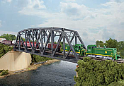 Walthers Cornerstone 3870 - N Scale Single-Track Arched Pratt Truss Bridge - Kit