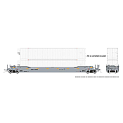Rapido 401055-2 - HO 53Ft Gunderson Husky-Stack Well Car & Containers - Arkansas & Oklahoma AOK #73545