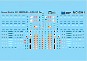 Microscale MC-5041 - HO General Electric (GE) ES44AC/ ES44DC - GEVO Data - Decals