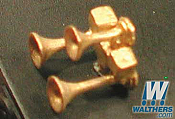 Cal Scale 640 HO - Nathan P3 P3U 3-Chime Air Horn - Lost Wax Brass Casting