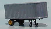 Sylvan Scale Models T001 HO Scale - 1935 22ft Trailmobile Van Trailer - Unpainted and Resin Cast Kit