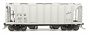 Intermountain 48687-06 HO 1958 Cu Ft 2 Bay Covered  Hopper- Closed Sides - Chicago and North Western #69383