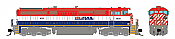 Rapido 540549 - N Scale Dash 8-40CM - DCC & Sound - BC Rail: R/W/B w/Frame Stripe #4612