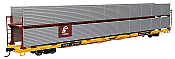 Walthers Mainline 8112 - HO 89Ft Flatcar w/Bi-Level Shielded Auto Rack - Conrail Rack / Trailer-Train Flatcar TTBX #964357