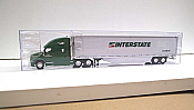 Trucks n Stuff TNS037 - HO Kenworth T680 Sleeper-Cab Tractor - 53ft Dry Van Trailer - Interstate Distribution