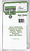 Evergreen Scale Models 4031 0.30in Opaque White Polystyrene Clapboard Siding (1sheet)
