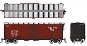 Rapido 181006-4 - HO 1937 AAR 40Ft Boxcar - Round Corner Ends - Nickel Plate NKP #17514