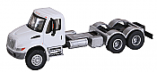 Walthers SceneMaster 11530 - HO International 4300 Dual-Axle Semi Tractor - Assembled - White Cab, Black Chassis