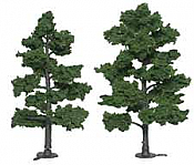 Woodland Scenics 1516 Ready-Made Realistic Trees - Deciduous - 6 to 7inch 15.2 to 17.8cm pkg(2) - Medium Green