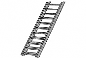 Plastruct 90447 - G (1:24) ABS 2Ft-6In STAIR (1pc) 