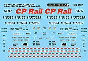 Microscale MC-4137 - HO CP Rail Covered Hoppers - 3-Bay Center Flow - Decals