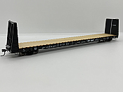 Rapido 147002 - HO 66ft Bulkhead Flatcar - CP Rail (Black) #317502