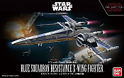BanDai - 223296 - Star Wars Blue Squadron Resistance X Wing Fighter Model Kit 1/72 Scale